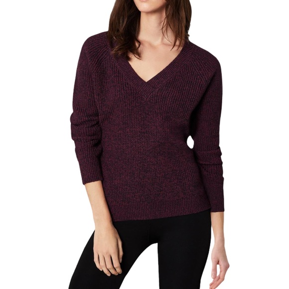 BCBGMaxAzria Sweaters - SOLD! BCBGMAXAZRIA V-Neck Burgundy Sweater, Size L